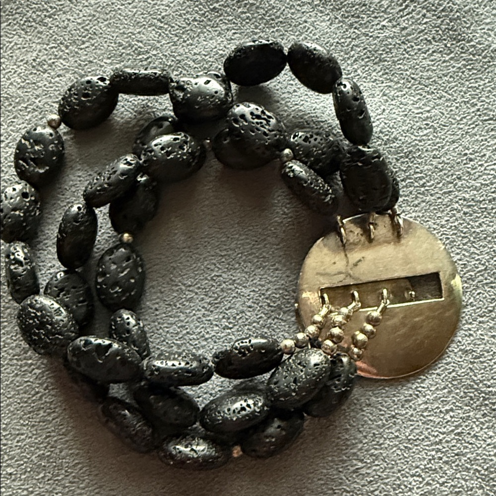 Silpada Silver and Wooden Beads Bracelet B1512